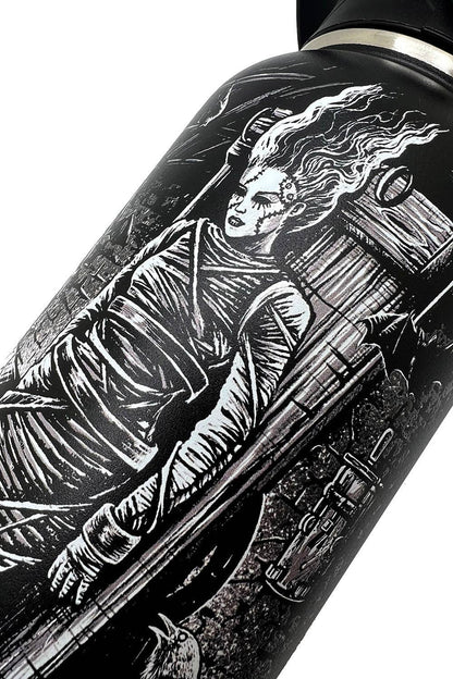 Frankenstein And Bride 32 Oz Water Bottle