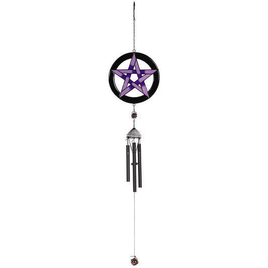 14494 Purple Pentagram Windchime