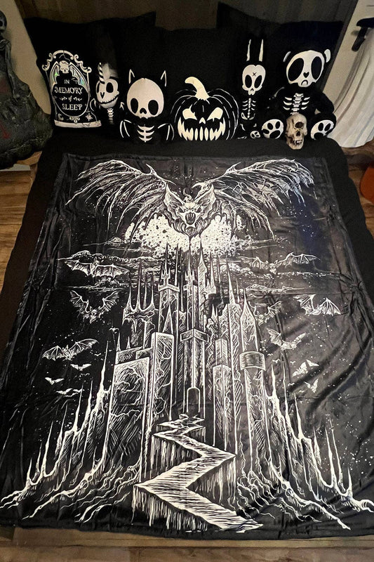 Vampire Castle Throw Blanket