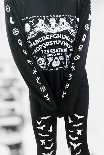 Vampire Bat Leggings [White Bats]