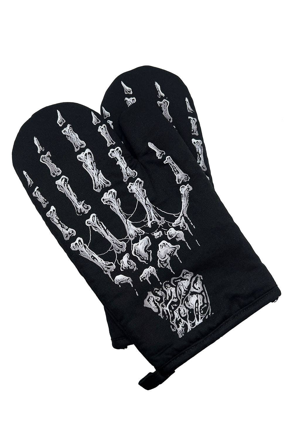 Skeleton Hand Oven Mitts [Set of 2]