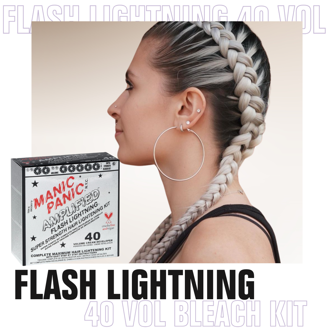 Flash Lightning® Hair Bleach Kit- 40 Volume Cream Developer