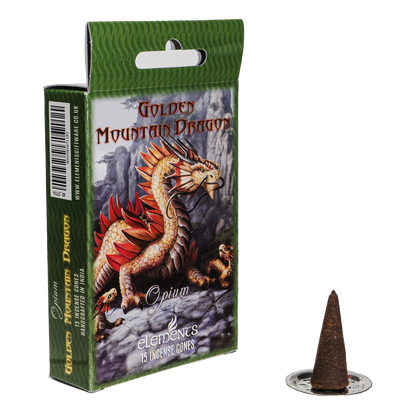 13818 Golden Mountain Dragon Incense Cones