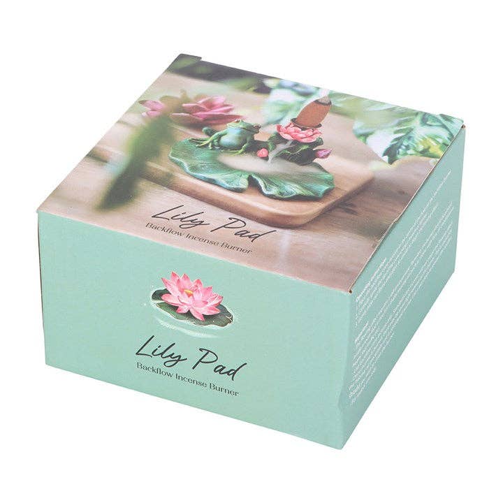 Frog and Lily Pad Backflow Incense Burner