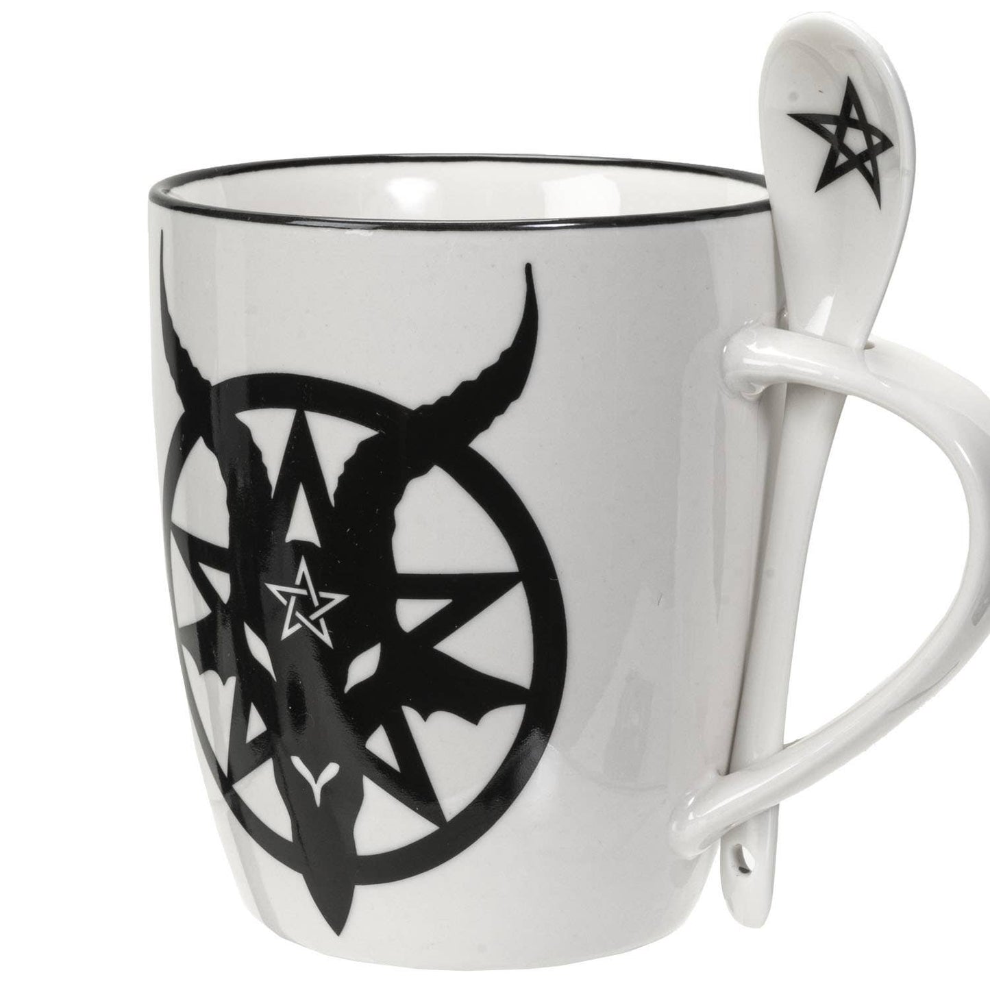 Baphomet Coffee Mug & Spoon Set by Alchemy Gothic UK