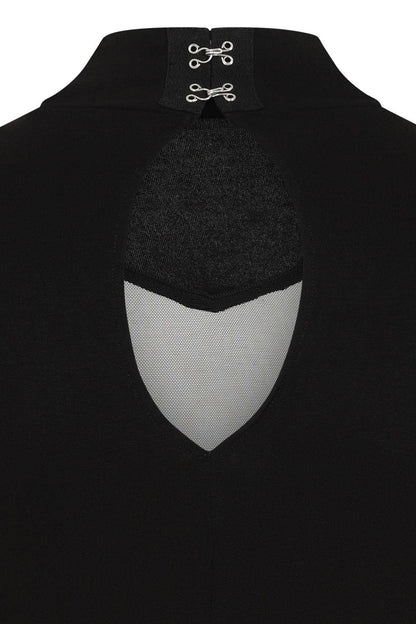 Necessary Evil Goth Cybele Bat Panel Long Sleeve Top