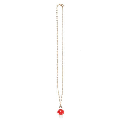 Toadstool Charm Necklace Greeting Card