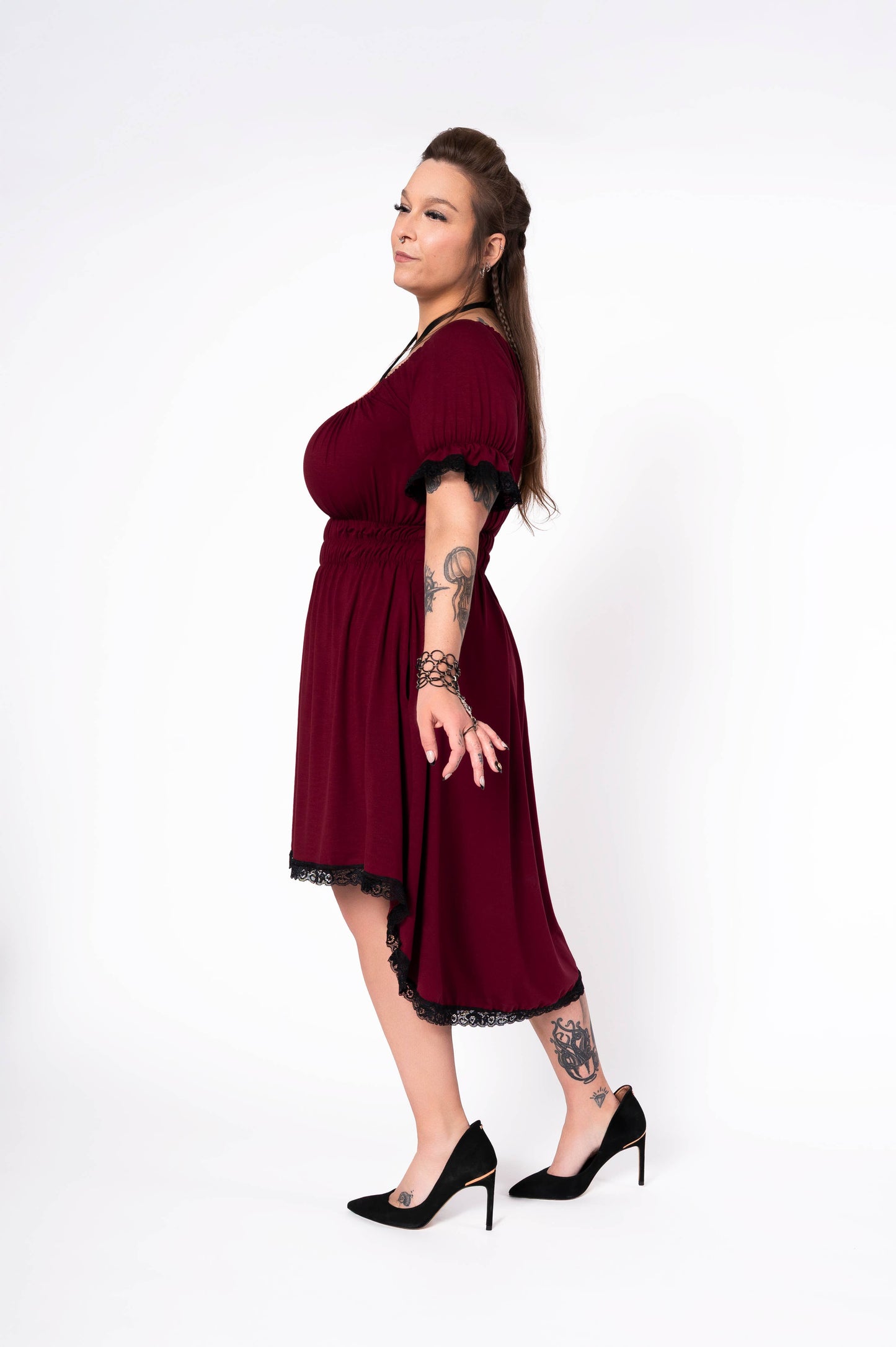 Temple Of Love dress - burgundy