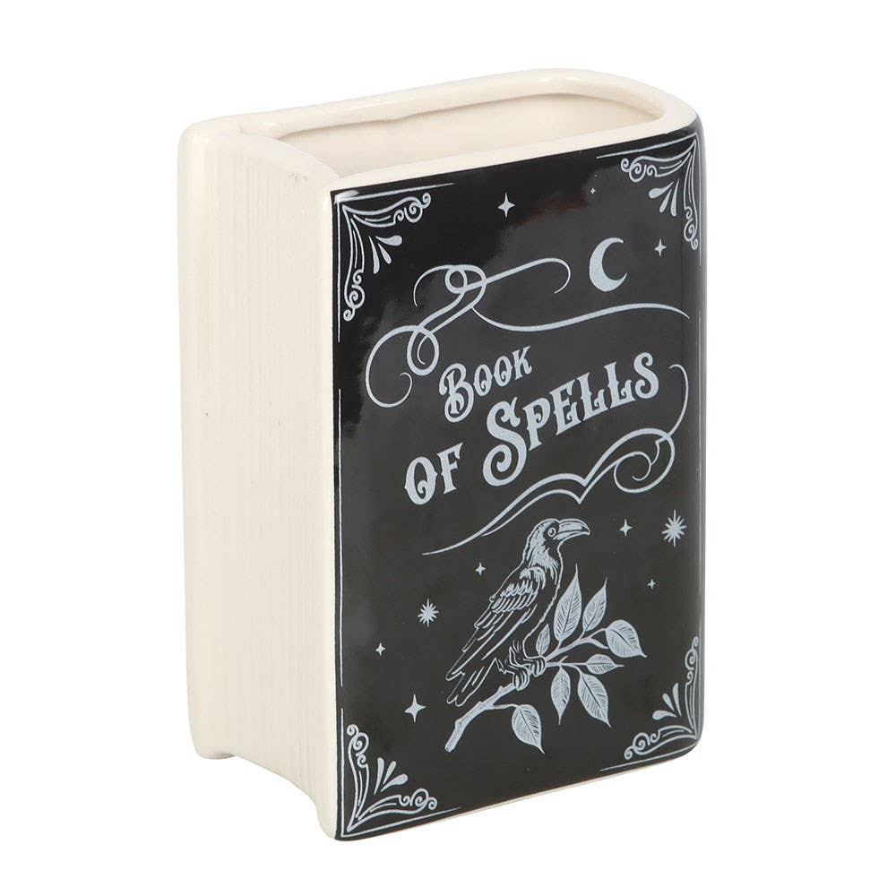 Book of Spells Book Shaped Ceramic Vase
