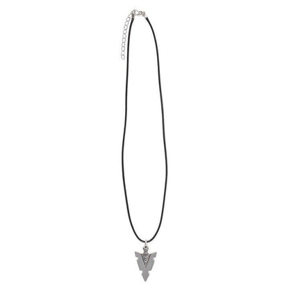 Arrowhead of Strength Viking Cord Necklace