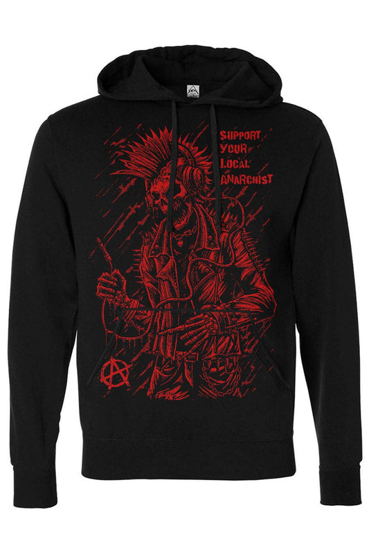 Punk's Not Dead Hoodie [Red]