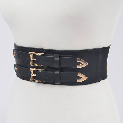 Corset Stretch Plus Size Belt W/Two Buckles