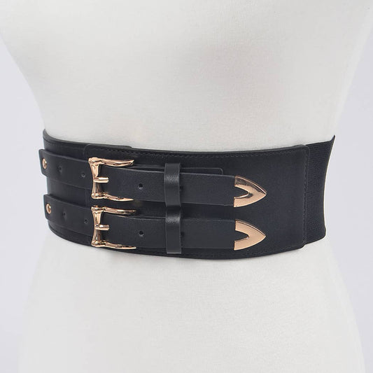 Corset Stretch Plus Size Belt W/Two Buckles