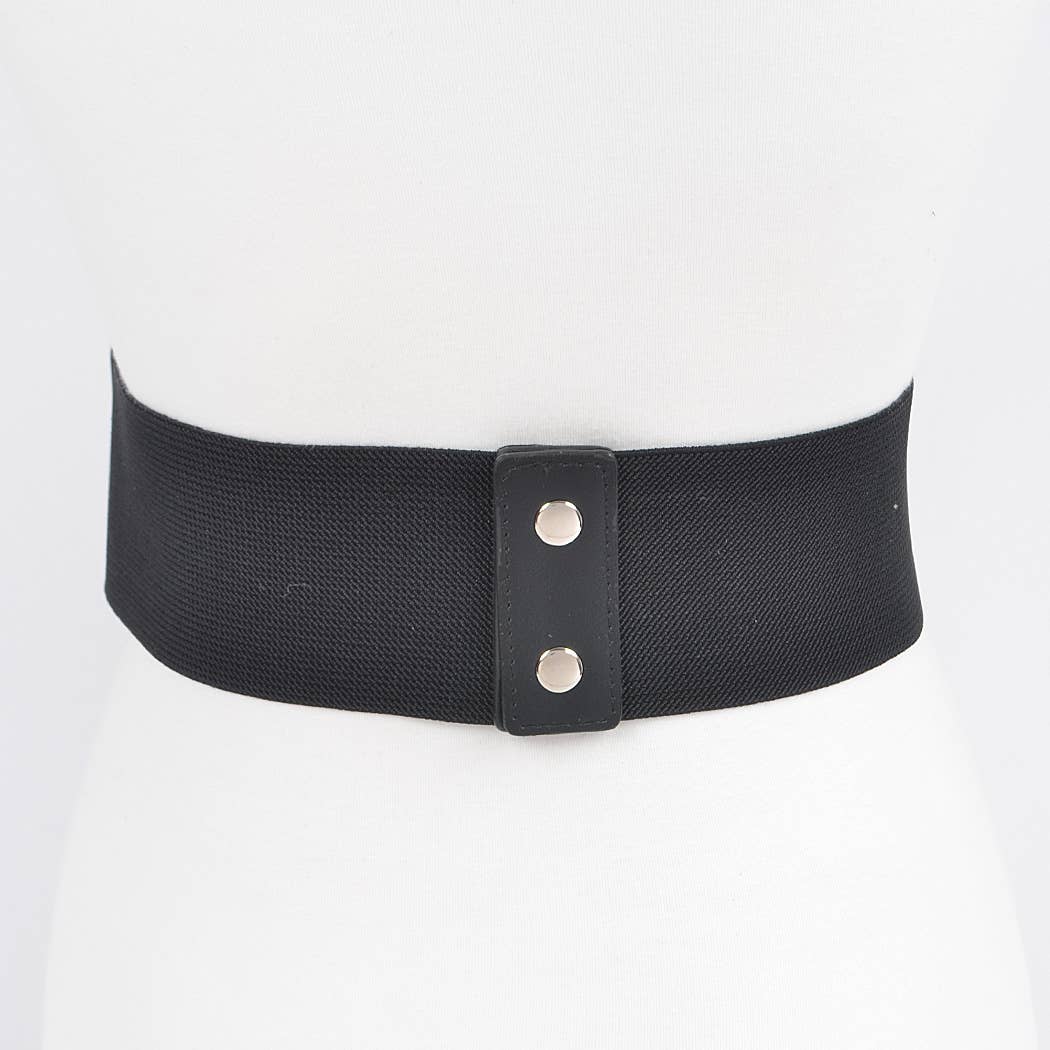 Stud Waist Elastic Plus Size Belt