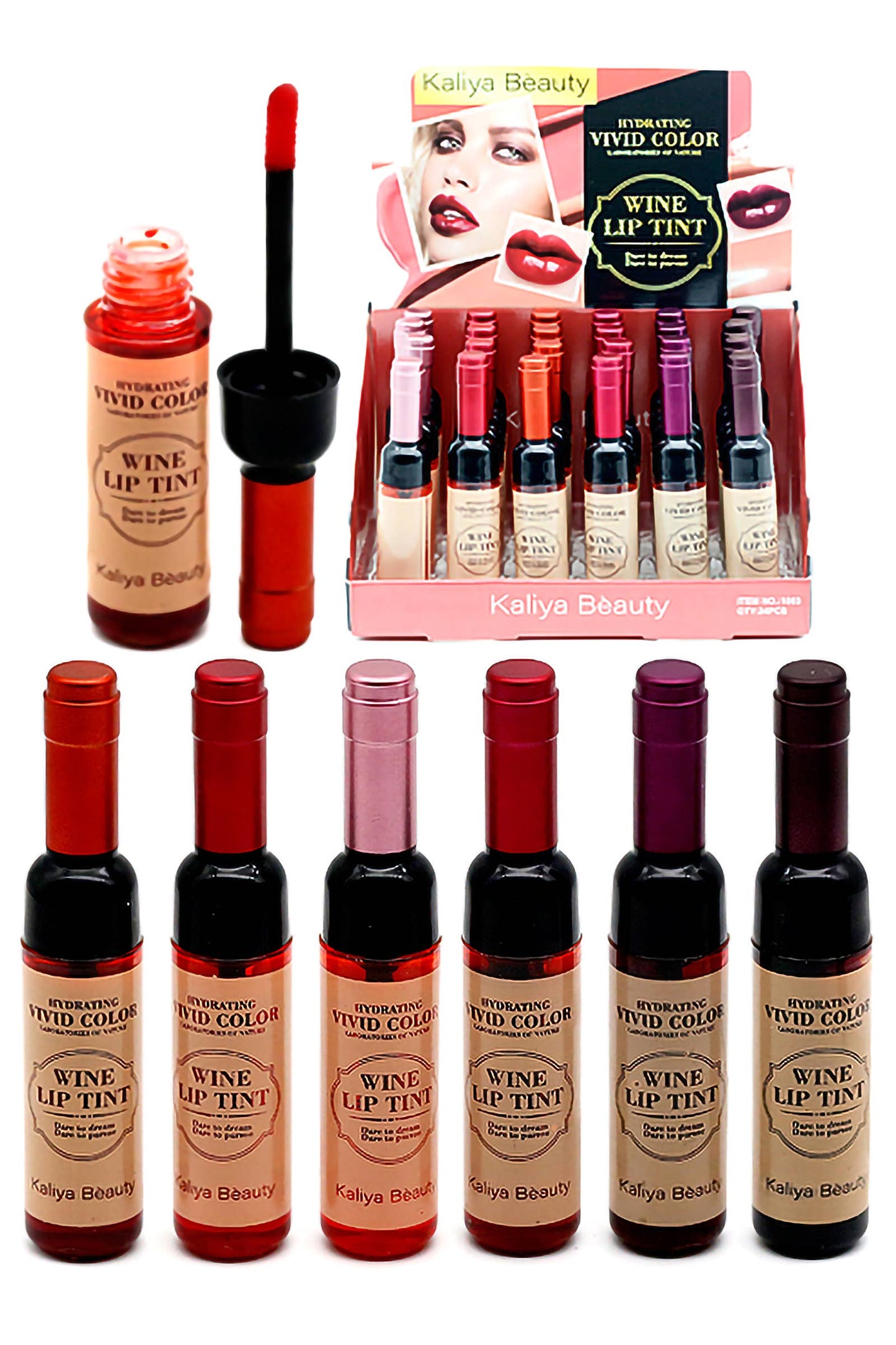 Wine Matte Waterproof Lip Gloss Souvenir