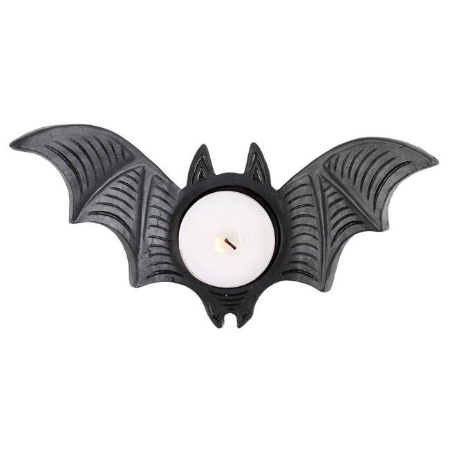 Gothic Bat Tealight Candle Holder