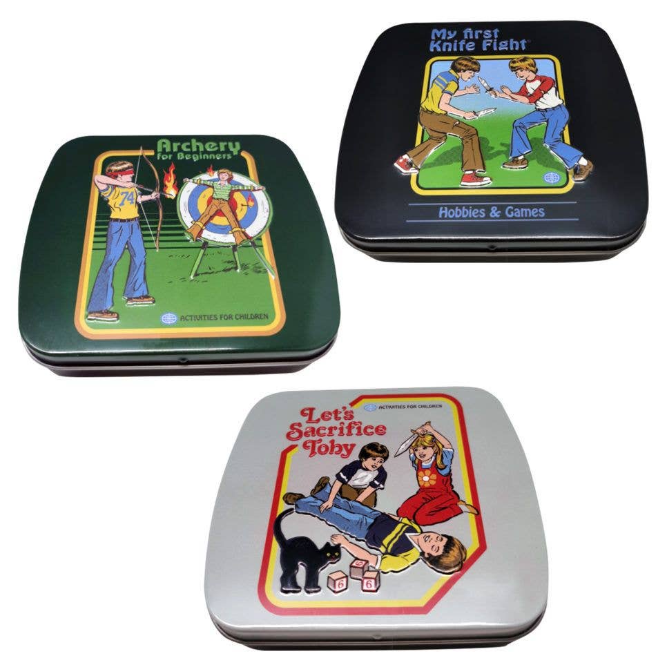 Steven Rhodes, Warped Childhood Candy Tin, 12ct