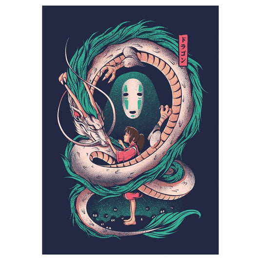 Ilustrata (The Girl And The Dragon) Postcard Print A6