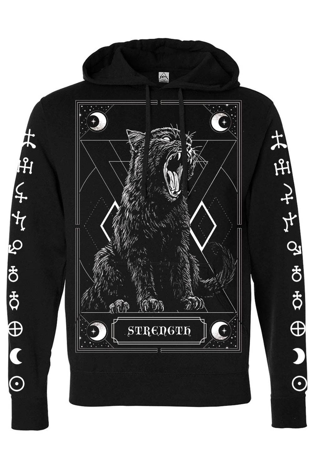 Strength Kitty Tarot Hoodie [Zipper or Pullover]
