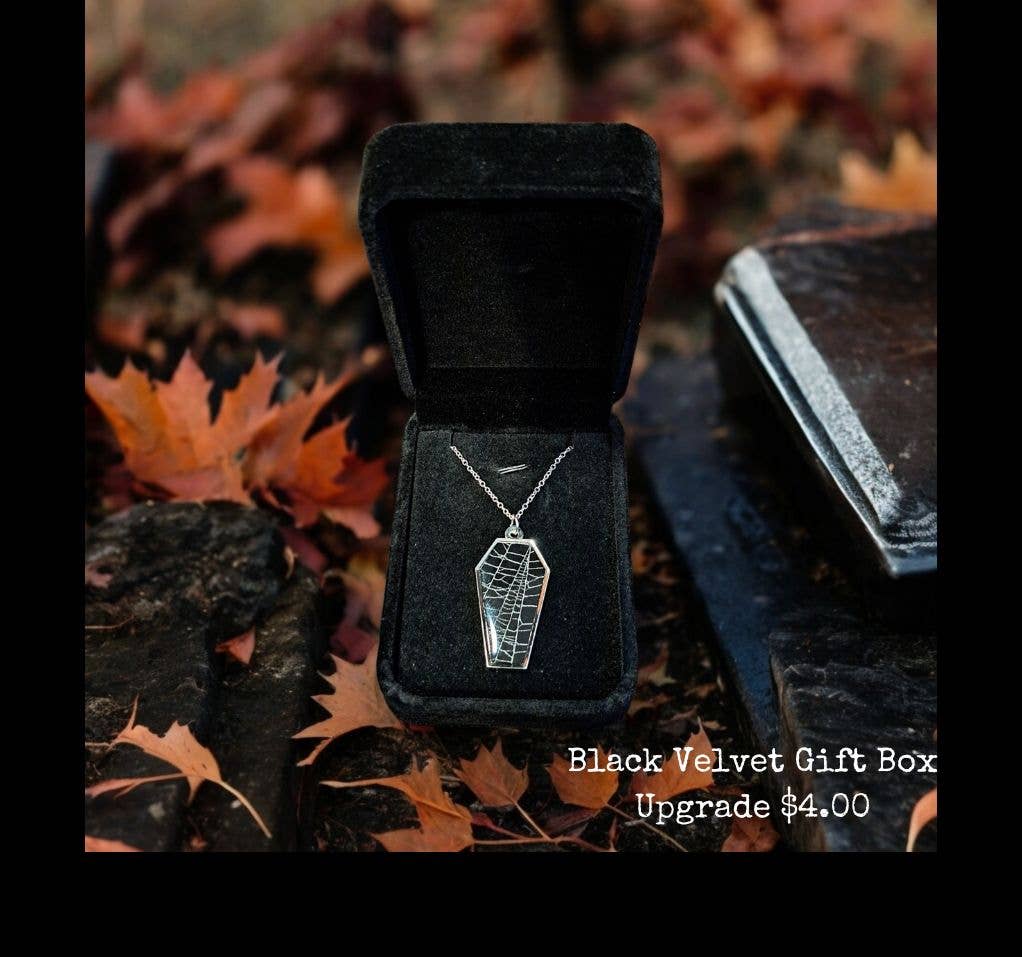 Real Spiderweb Coffins Silver (Necklace)