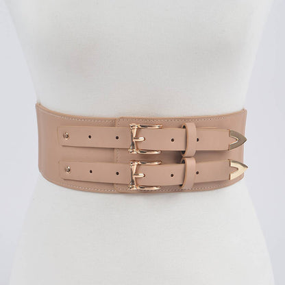 Corset Stretch Plus Size Belt W/Two Buckles